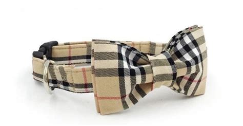 fake burberry dog collar|burberry bow tie dog collar.